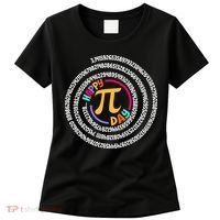 Happy Pi Day 3.14 Mathematic Math Teacher Gift Spiral Pi Day Women's T-Shirt thumb 0
