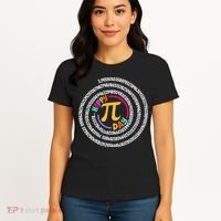 Happy Pi Day 3.14 Mathematic Math Teacher Gift Spiral Pi Day Women's T-Shirt thumb 4