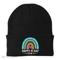 Happy Pi Day Mathematic Math Teacher Gift Rainbow Women Girl Beanie thumb 0