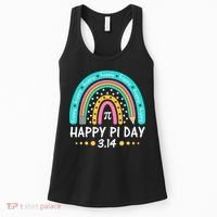 Happy Pi Day Mathematic Math Teacher Gift Rainbow Women Girl Women's Tank Top thumb 0