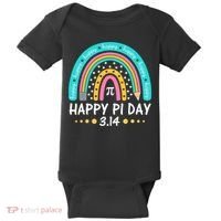 Happy Pi Day Mathematic Math Teacher Gift Rainbow Women Girl Baby Bodysuit thumb 0