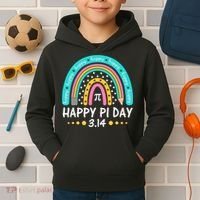 Happy Pi Day Mathematic Math Teacher Gift Rainbow Women Girl Kids Hoodie thumb 2