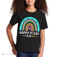 Happy Pi Day Mathematic Math Teacher Gift Rainbow Women Girl Kids T-Shirt thumb 2
