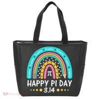 Happy Pi Day Mathematic Math Teacher Gift Rainbow Women Girl Tote Bag thumb 0