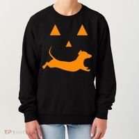 Halloween Pumpkin Dachshund Jackolantern Costume Women's Sweatshirt thumb 0