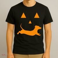 Halloween Pumpkin Dachshund Jackolantern Costume T-Shirt thumb 3
