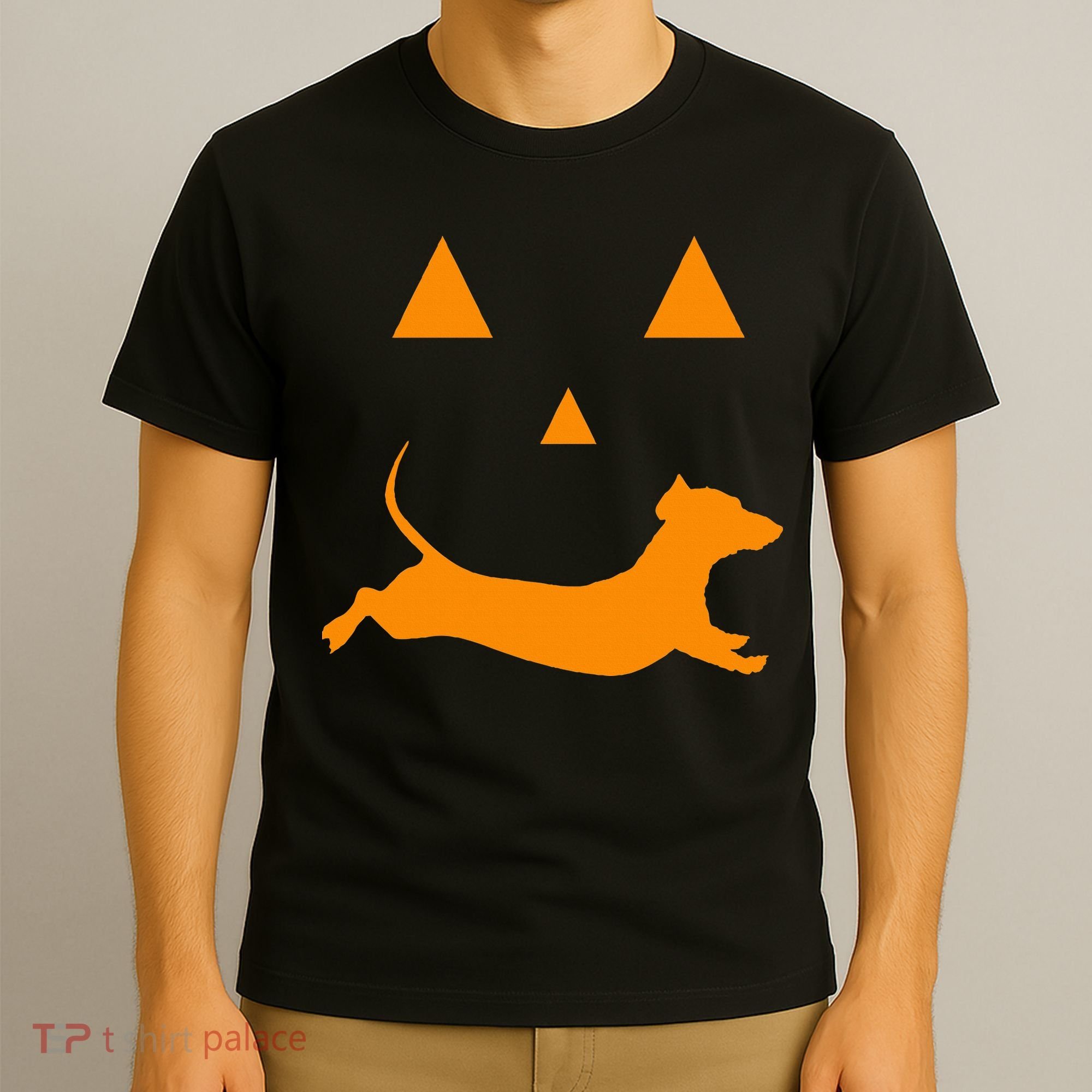 Halloween Pumpkin Dachshund Jackolantern Costume T-Shirt
