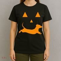 Halloween Pumpkin Dachshund Jackolantern Costume T-Shirt thumb 4