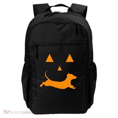 Halloween Pumpkin Dachshund Jackolantern Costume Backpack