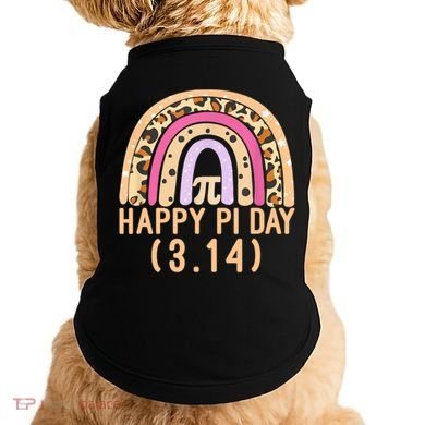 Happy Pi Day Rainbow March 14th Doggie Tank
