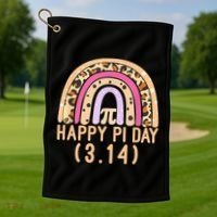 Happy Pi Day Rainbow March 14th Golf Towel thumb 1