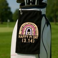 Happy Pi Day Rainbow March 14th Golf Towel thumb 2