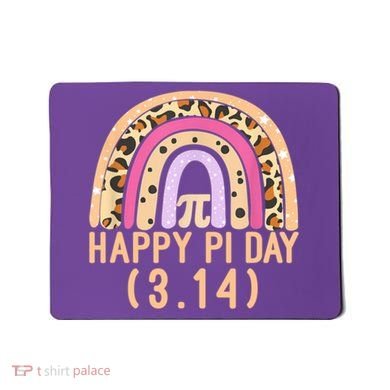 Happy Pi Day Rainbow March 14th Mousepad
