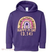 Happy Pi Day Rainbow March 14th Toddler Hoodie thumb 0