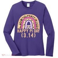 Happy Pi Day Rainbow March 14th Women's Long Sleeve Shirt thumb 0