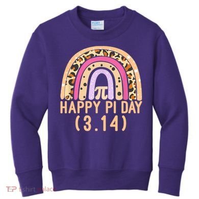 Happy Pi Day Rainbow March 14th Kids Sweatshirt