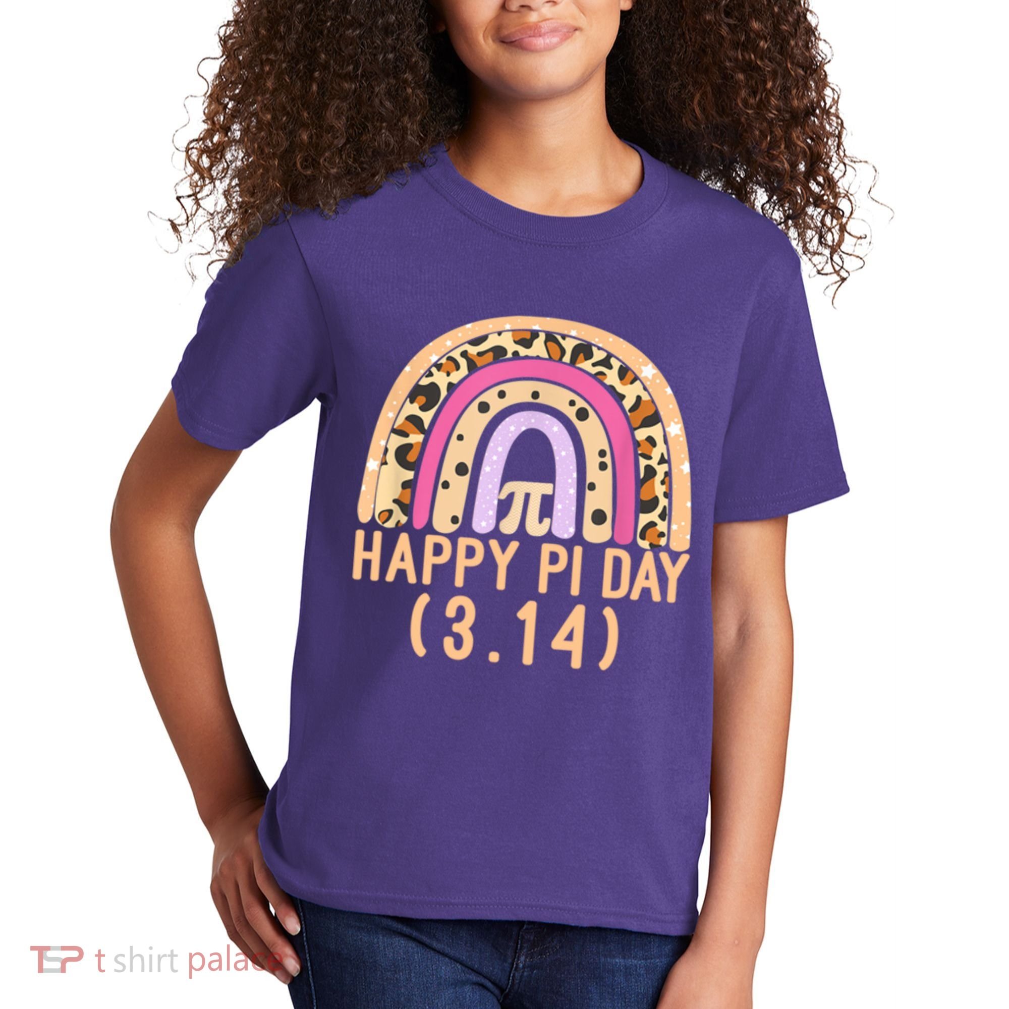 Happy Pi Day Rainbow March 14th Kids T-Shirt