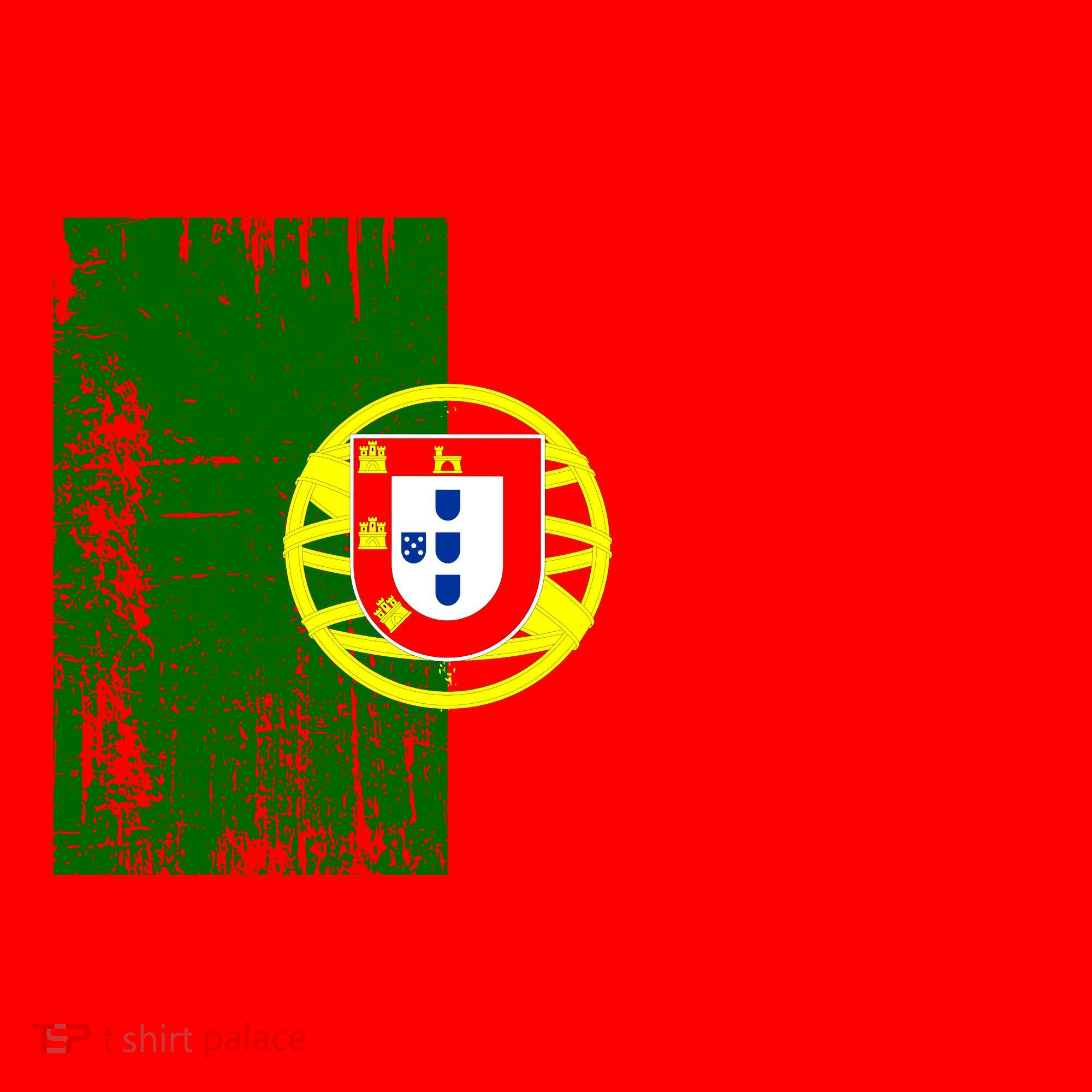 Happy Portugal Day Distressed Portugal Flag Santa Hat