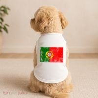 Happy Portugal Day Distressed Portugal Flag Doggie Tank thumb 2