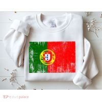 Happy Portugal Day Distressed Portugal Flag Sweatshirt thumb 2