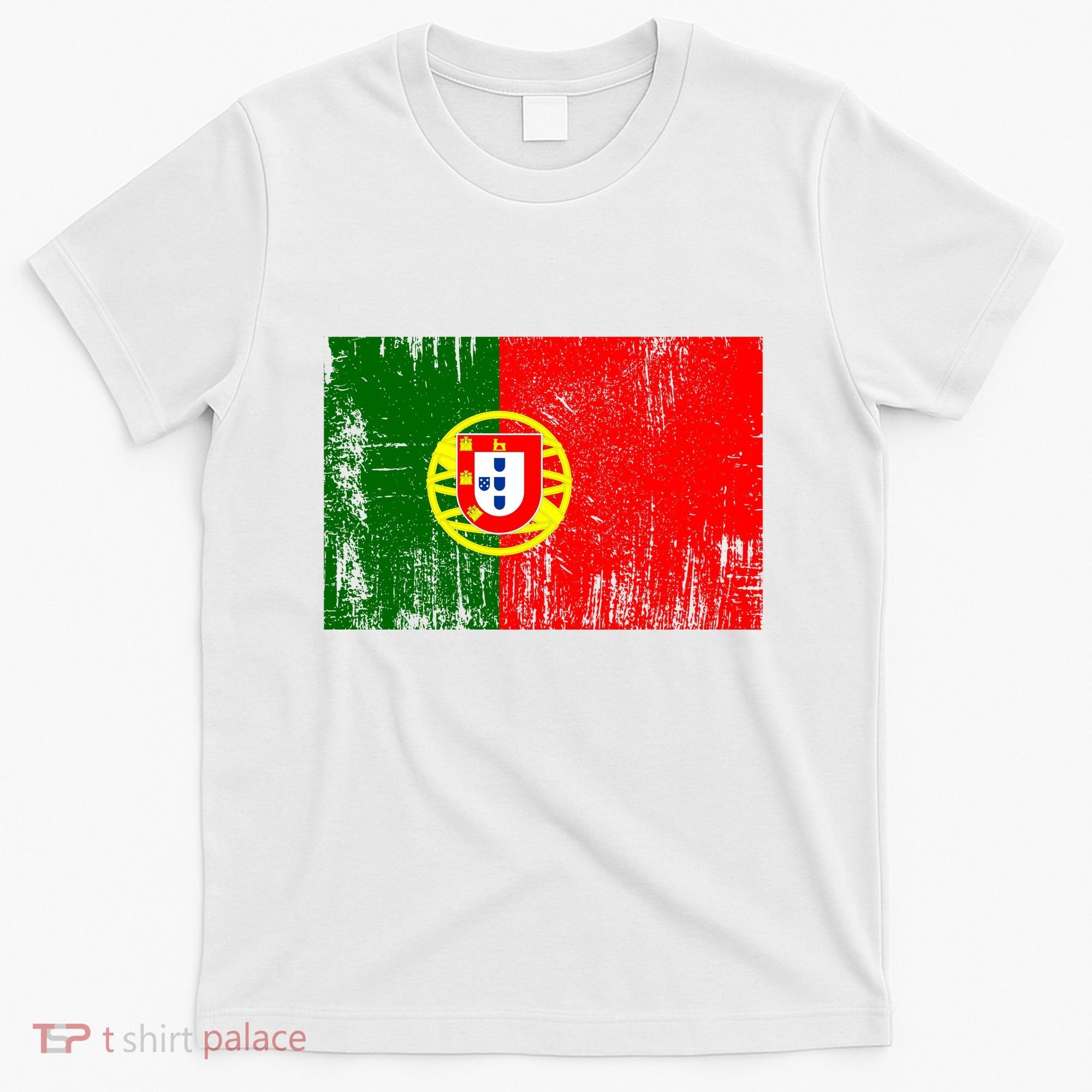 Happy Portugal Day Distressed Portugal Flag T-Shirt