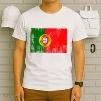 Happy Portugal Day Distressed Portugal Flag T-Shirt thumb 6
