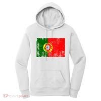 Happy Portugal Day Distressed Portugal Flag Women's Hoodie thumb 0