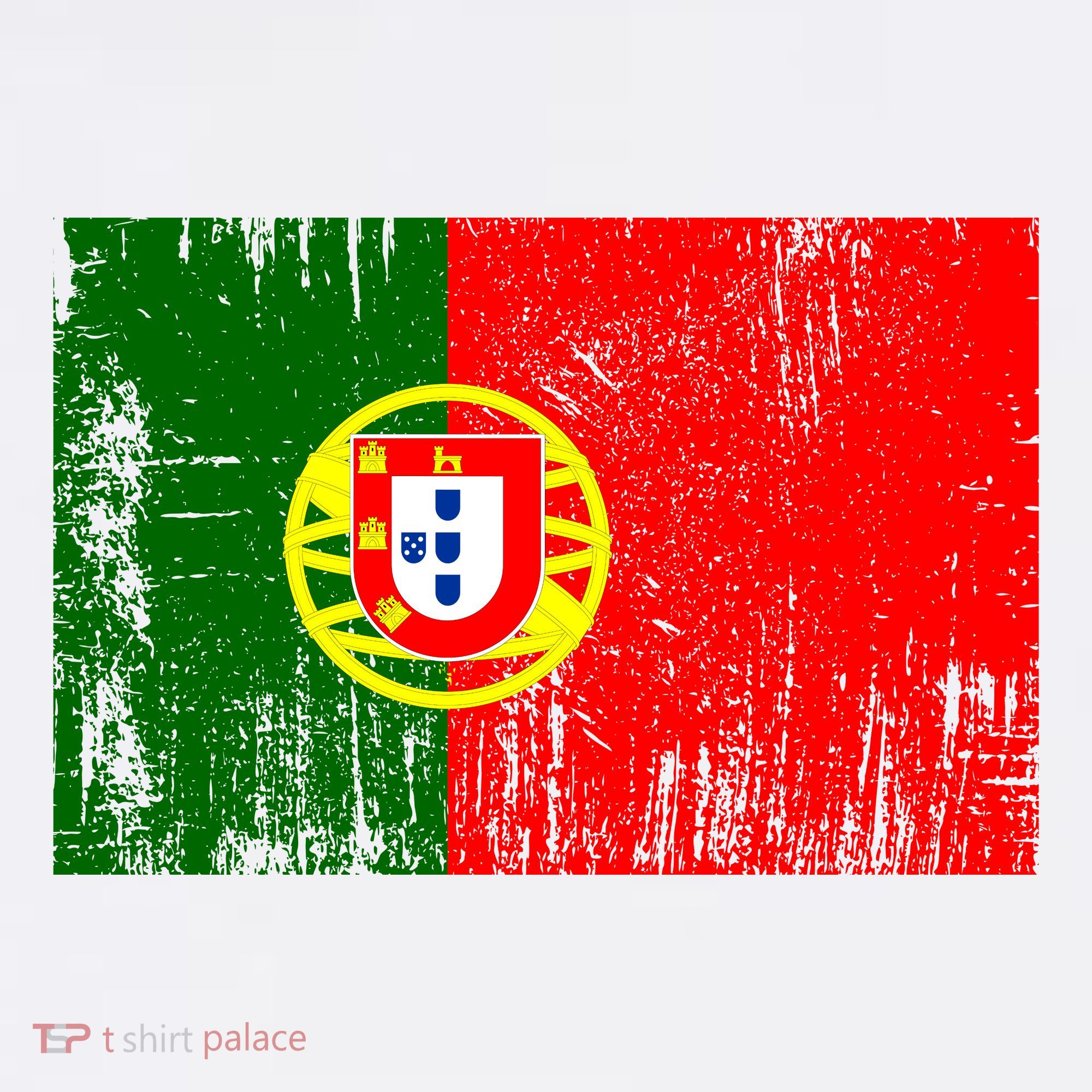 Happy Portugal Day Distressed Portugal Flag Women's Hoodie