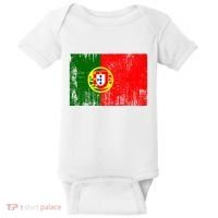 Happy Portugal Day Distressed Portugal Flag Baby Bodysuit thumb 0