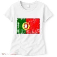 Happy Portugal Day Distressed Portugal Flag Women's T-Shirt thumb 0