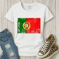 Happy Portugal Day Distressed Portugal Flag Women's T-Shirt thumb 3