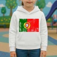 Happy Portugal Day Distressed Portugal Flag Kids Hoodie thumb 3