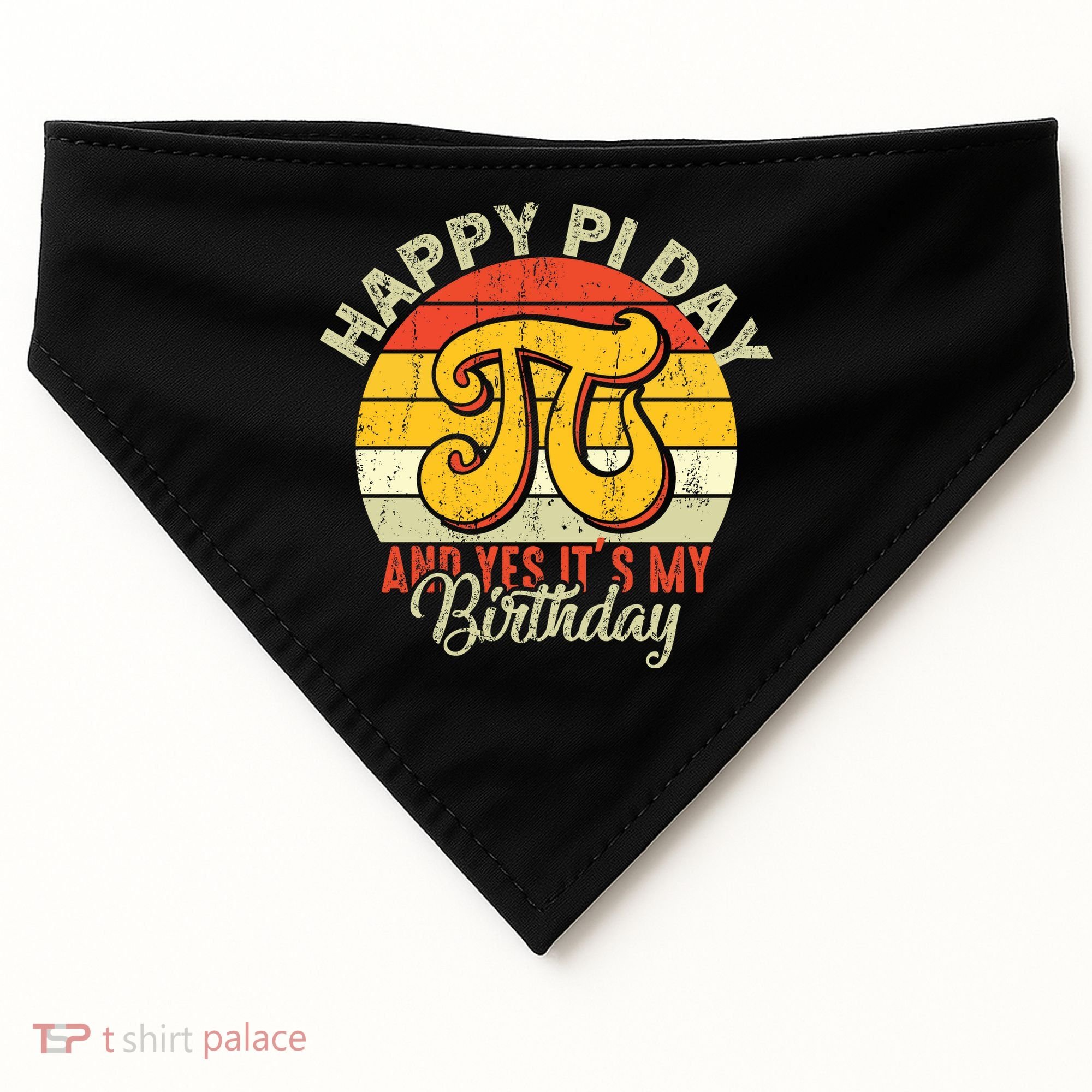 Happy Pi Day USA-Made Doggie Bandana