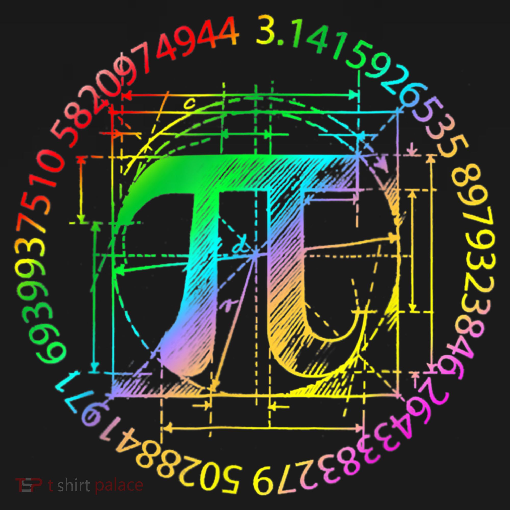 Happy Pi Day Gift 3.14 Pi Mathematic Math Teacher Gift USA-Made Doggie Bandana