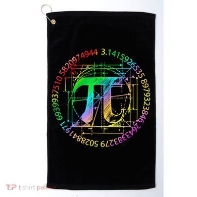 Happy Pi Day Gift 3.14 Pi Mathematic Math Teacher Gift Golf Towel