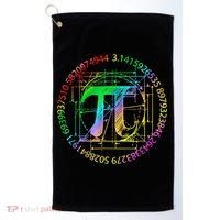 Happy Pi Day Gift 3.14 Pi Mathematic Math Teacher Gift Golf Towel thumb 0
