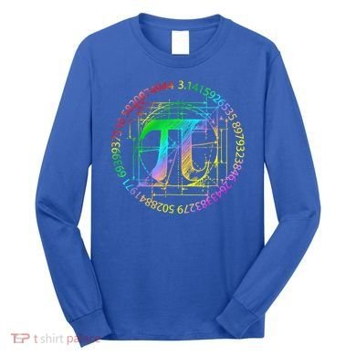 Happy Pi Day Gift 3.14 Pi Mathematic Math Teacher Gift Long Sleeve Shirt
