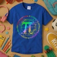 Happy Pi Day Gift 3.14 Pi Mathematic Math Teacher Gift Kids T-Shirt thumb 3