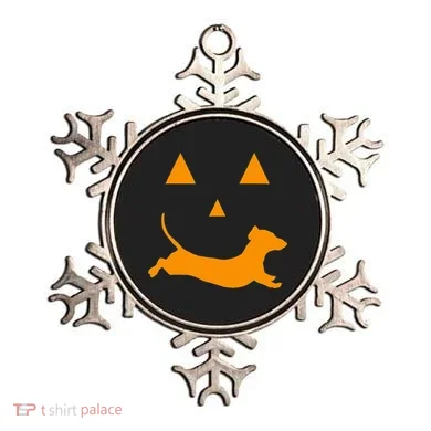 Halloween Pumpkin Dachshund Jackolantern Ornament