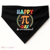 Happy Pi Day Be Irrational USA-Made Doggie Bandana thumb 0