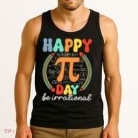 Happy Pi Day Be Irrational Tank Top thumb 3