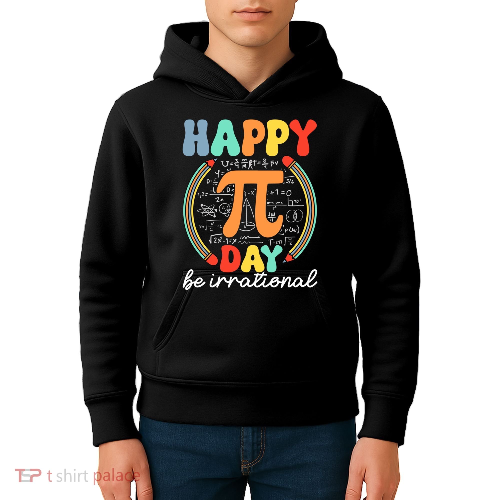 Happy Pi Day Be Irrational Kids Hoodie
