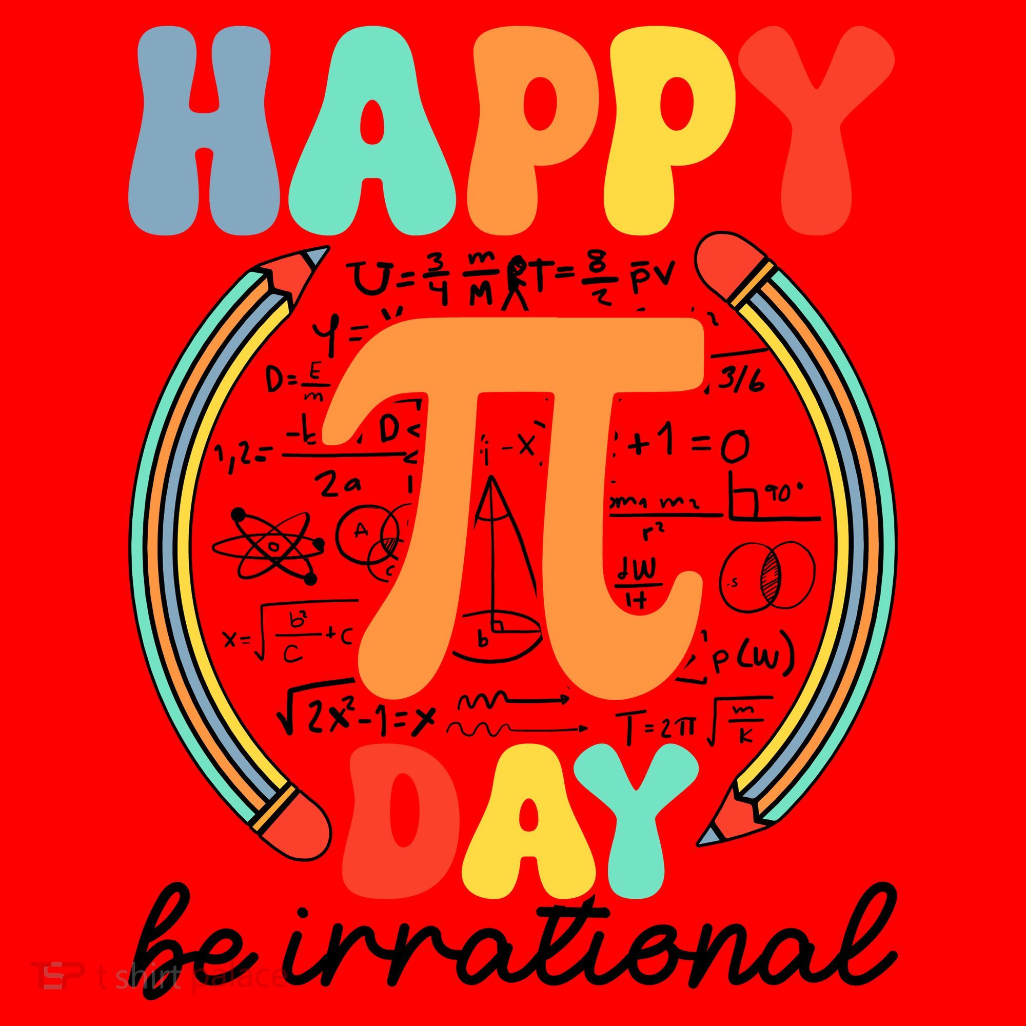 Happy Pi Day Be Irrational Santa Hat
