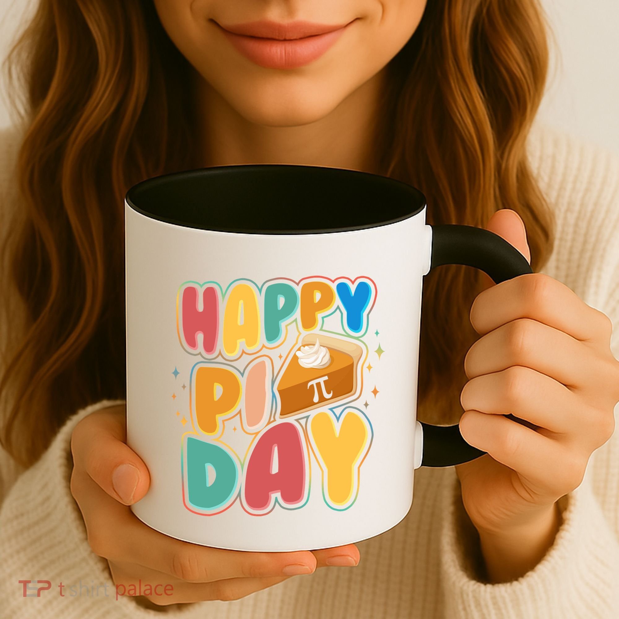 Happy Pi Day 3 14 Pie Slice March 14 Coffee Mug