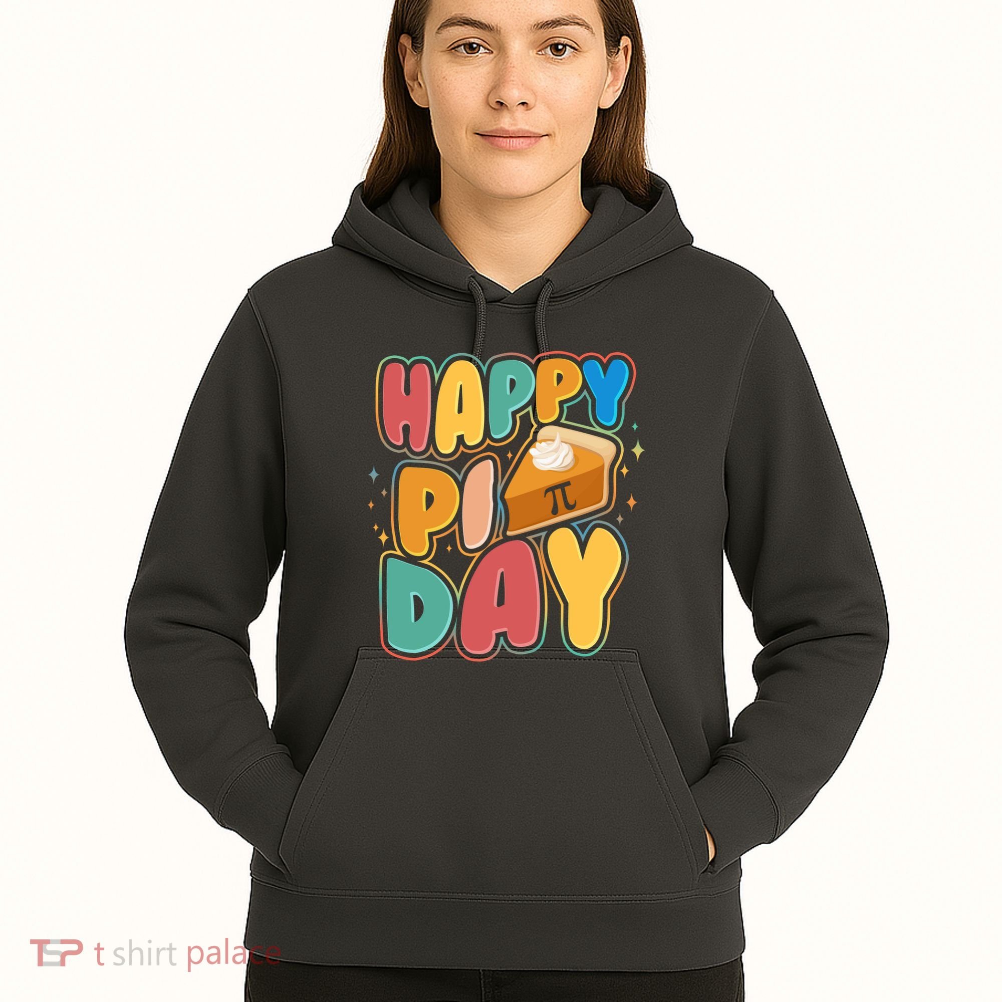 Happy Pi Day 3 14 Pie Slice March 14 Hoodie