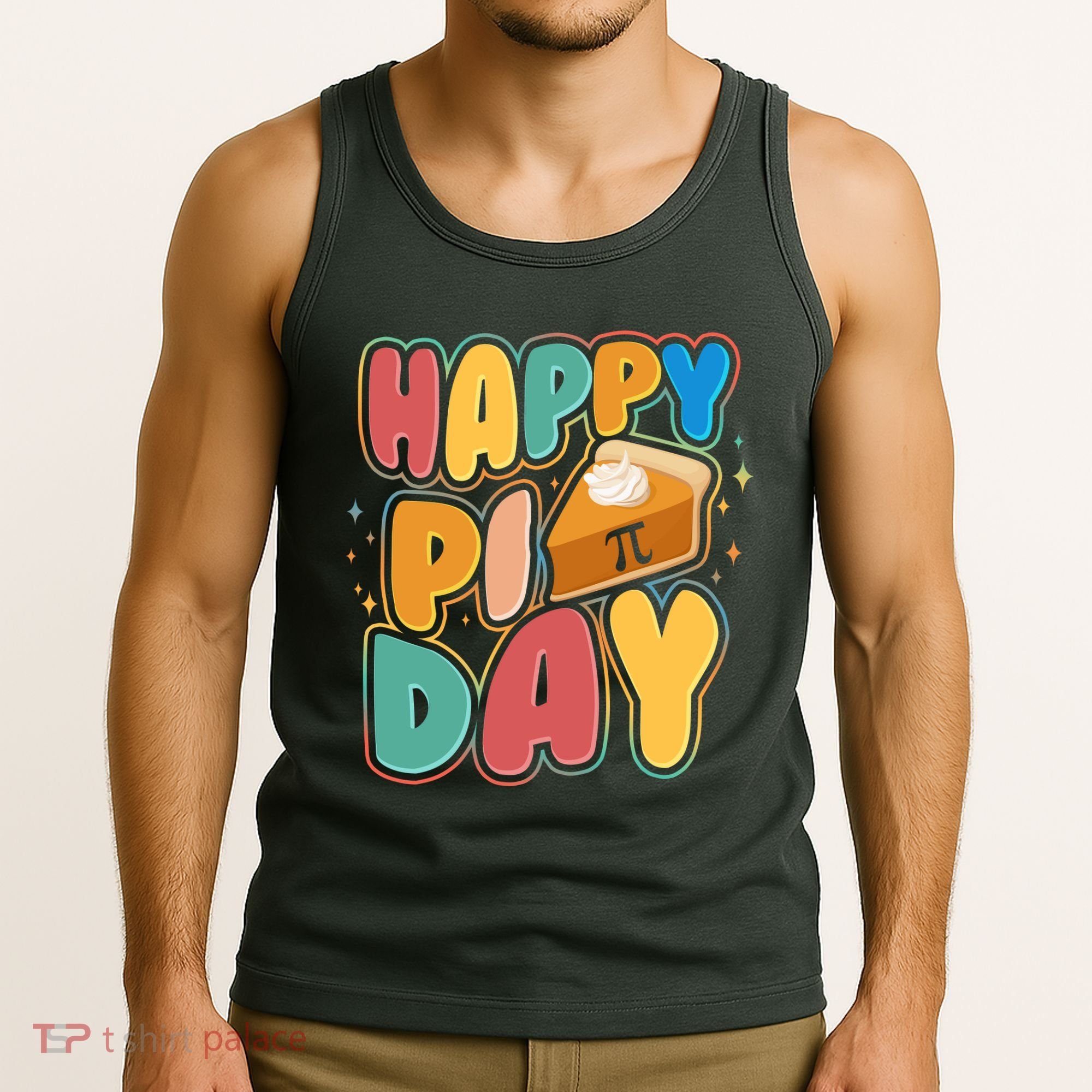 Happy Pi Day 3 14 Pie Slice March 14 Tank Top