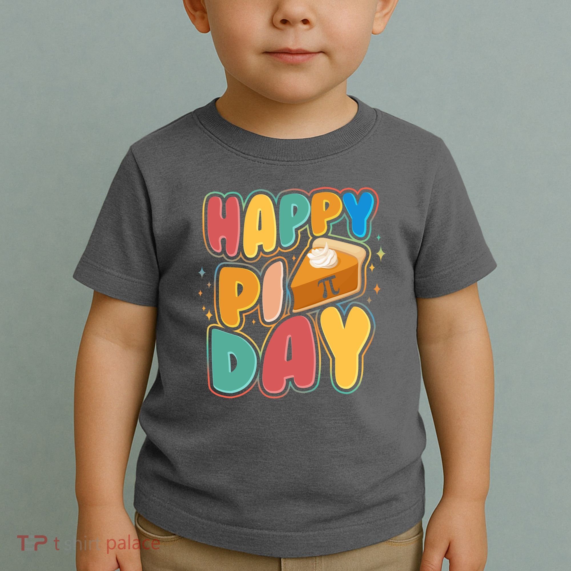 Happy Pi Day 3 14 Pie Slice March 14 Toddler T-Shirt