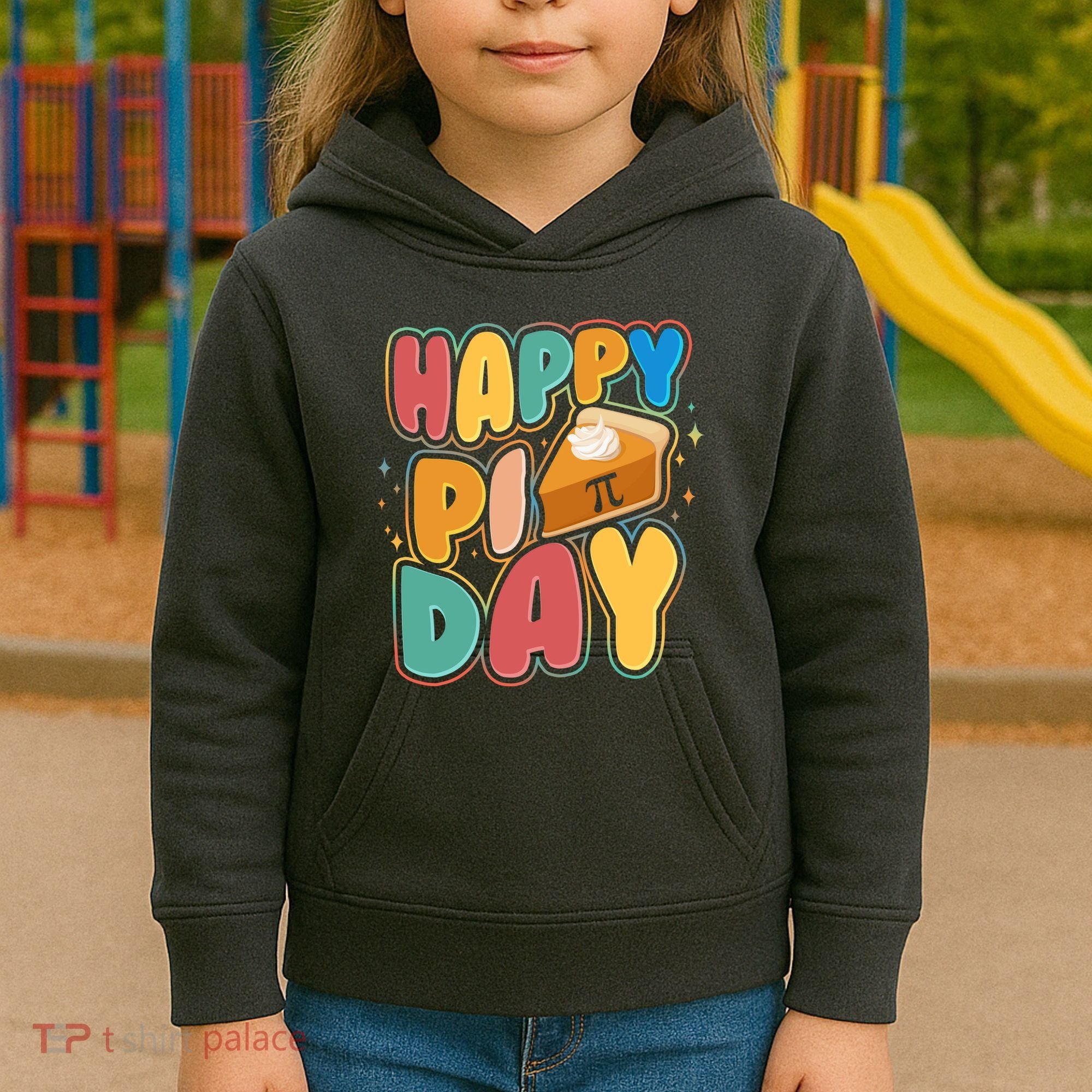 Happy Pi Day 3 14 Pie Slice March 14 Kids Hoodie