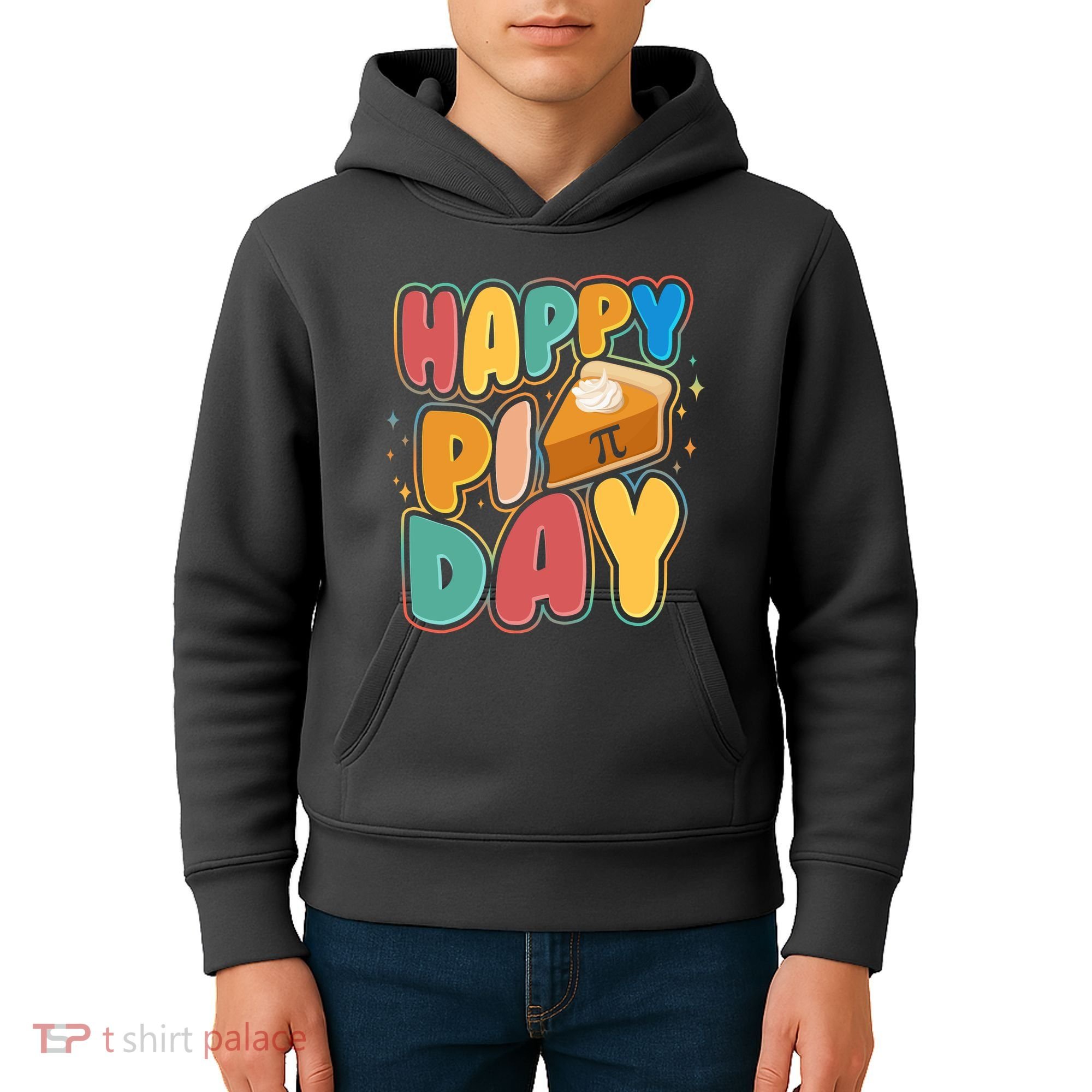 Happy Pi Day 3 14 Pie Slice March 14 Kids Hoodie