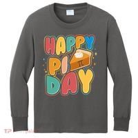 Happy Pi Day 3 14 Pie Slice March 14 Kids Long Sleeve Shirt thumb 0